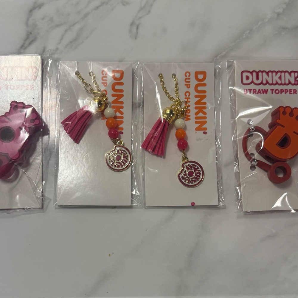 Dunkin’s Limited Edition Super Bowl Straw Toppers and Charms Set